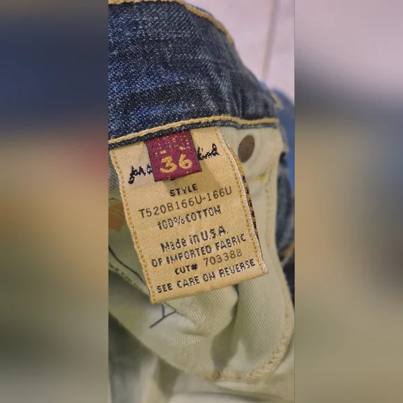 7 For All Mankind Men's Light Blue Bootcut Jeans - Picture 3 of 11